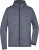 Pánska bunda s kapucňou - J. Nicholson, farba - denim melange/black, veľkosť - S
