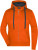 Dámska mikina s kapucňou - J. Nicholson, farba - dark orange/carbon, veľkosť - XXL