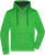 Pánska mikina s kapucňou - J. Nicholson, farba - green/carbon, veľkosť - XL