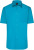 Pánska košeľa s krátkymi rukávmi, farba - turquoise, veľkosť - 4XL