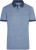 Pánske polo - J. Nicholson, farba - blue melange/navy, veľkosť - XXL