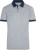 Pánske polo - J. Nicholson, farba - grey heather/navy, veľkosť - L