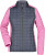 Dámska pletená bunda - J. Nicholson, farba - pink melange/anthracite melange, veľkosť - XS