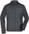 Pánska pletená bunda - J. Nicholson, farba - grey melange/anthracite melange, veľkosť - 3XL