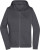 Dámska mikina na zips, farba - graphite, veľkosť - XXL