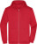 Pánska mikina na zips - J. Nicholson, farba - red, veľkosť - 3XL