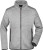 Pánska pletená bunda, farba - light grey melange/red, veľkosť - 3XL
