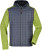 Pánska pletená bunda - J. Nicholson, farba - kiwi melange/anthracite melange, veľkosť - XL