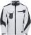 Pracovná softshellová bunda - J. Nicholson, farba - white/carbon, veľkosť - XXL