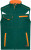 Pracovná softshellová vesta - J. Nicholson, farba - dark green/orange, veľkosť - XS