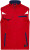 Pracovná softshellová vesta - J. Nicholson, farba - red/navy, veľkosť - S