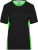 Dámske pracovné tričko - J. Nicholson, farba - black/lime green, veľkosť - S