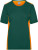 Dámske pracovné tričko - J. Nicholson, farba - dark green/orange, veľkosť - XS