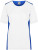 Dámske pracovné tričko - J. Nicholson, farba - white/royal, veľkosť - XS