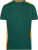 Pánske pracovné tričko - J. Nicholson, farba - dark green/orange, veľkosť - XS