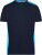 Pánske pracovné tričko - J. Nicholson, farba - navy/turquoise, veľkosť - XS