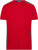 Pánske pracovné tričko - J. Nicholson, farba - red/navy, veľkosť - XS