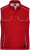 Pracovná softshellová vesta - J. Nicholson, farba - red, veľkosť - 5XL