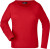 Dámske tričko s dlhými rukávmi Medium - J. Nicholson, farba - red, veľkosť - M