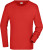 Pánske tričko s dlhými rukávmi Medium - J. Nicholson, farba - red, veľkosť - M