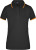 Dámske polo - J. Nicholson, farba - black/orange, veľkosť - XXL