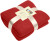 Fleecová deka - J. Nicholson, farba - burgundy, veľkosť - One Size