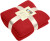 Fleecová deka - J. Nicholson, farba - red, veľkosť - One Size