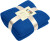Fleecová deka - J. Nicholson, farba - royal, veľkosť - One Size