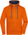Pánska mikina - J. Nicholson, farba - dark orange/navy, veľkosť - XL