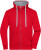 Pánska mikina - J. Nicholson, farba - red/grey heather, veľkosť - XL