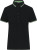 Dámske polo, farba - black/white/lime green, veľkosť - XS
