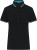 Dámske polo, farba - black/white/turquoise, veľkosť - XXL