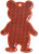 Reflektor v tvare medveďa - MBW, farba - red, veľkosť - One Size