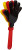 Ručná klapka - MBW, farba - black/red/yellow, veľkosť - One Size