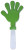 Ručná klapka - MBW, farba - white/green, veľkosť - One Size