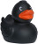 Klasická pískacia kačka - MBW, farba - čierna, veľkosť - 7,5 cm