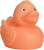 Klasická pískacia kačka - MBW, farba - pastel orange, veľkosť - 7,5 cm