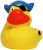 Pískacia kačka pirát s páskou cez oko a klobúkom - MBW, farba - multicoloured, veľkosť - One Size