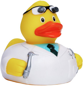 Pískacia kačka zubár