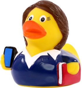 Pískacia kačka businesswoman