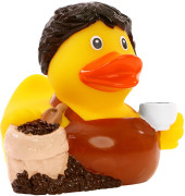 Pískacia kačka s kávou