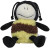 Plyšová včielka Emma - MBW, farba - black/yellow, veľkosť - One Size