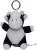 Plyšová krava s kľúčenkou - MBW, farba - black/white, veľkosť - One Size