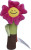 Plyšový kvet, pískací - MBW, farba - multicoloured, veľkosť - One Size