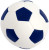 Futbalová lopta - MBW, farba - white/blue, veľkosť - Ø 6,5 cm