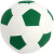 Futbalová lopta - MBW, farba - white/green, veľkosť - Ø 8,0 cm