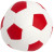 Futbalová lopta - MBW, farba - white/red, veľkosť - Ø 6,5 cm