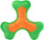 Psia hračka Lietajúci trojstranný disk - MBW, farba - orange/green, veľkosť - S