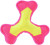 Psia hračka Lietajúci trojstranný disk - MBW, farba - yellow/pink, veľkosť - S