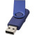 Kovový USB Rotate, 4 GB - Bullet - farba Námořnická modř